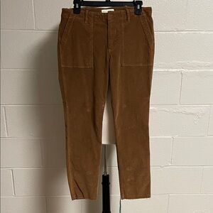 Nili Lotan Women's Brown Corduroy Pants